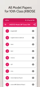 JKBOSE Model QP Class 10th screenshot 0