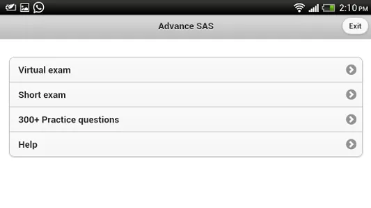 Advance SAS Practice Exam Pro screenshot 8