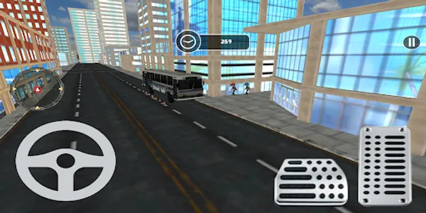 Real Bus Driving Pick Up Game screenshot 2