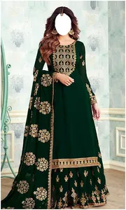 Women Party Wear Sharara Dress screenshot 3