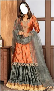 Women Party Wear Sharara Dress screenshot 4