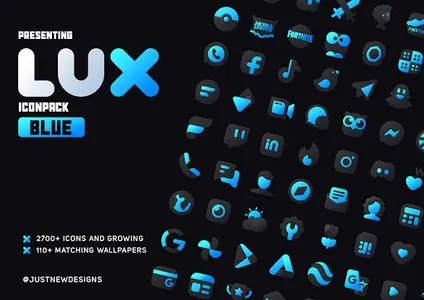 Blue Icon Pack : LuXBlue screenshot 6