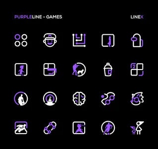 PurpleLine Icon Pack : LineX screenshot 4