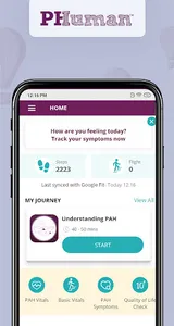 PH Human™ PAH Symptom Tracker screenshot 1