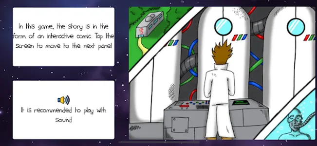 Comic Space Game screenshot 1