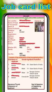 Job Card list All India NREGA screenshot 4
