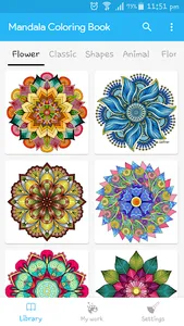 Mandala coloring book screenshot 0