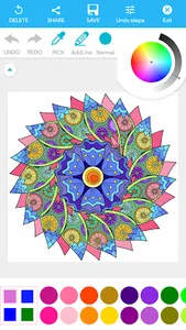 Mandala coloring book screenshot 1