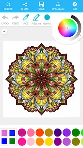 Mandala coloring book screenshot 3