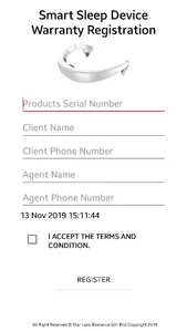 Smart Sleep Device Warranty screenshot 0