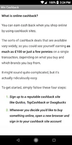 How to Win Cashback Online screenshot 1