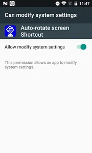Auto-rotate Screen ON / OFF sh screenshot 3