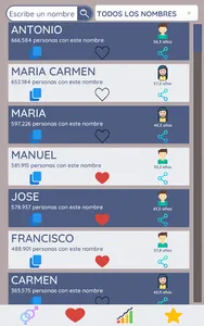 Nombres Populares screenshot 8