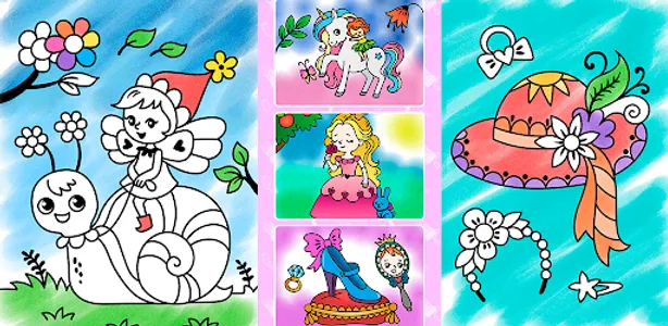 Princess coloring pages book screenshot 7