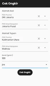 Cek Ongkir! screenshot 1