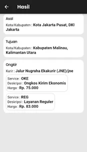 Cek Ongkir! screenshot 8