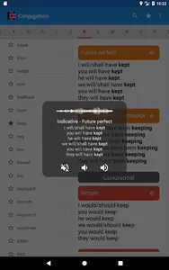 English conjugation screenshot 8
