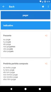 Conjugação português screenshot 2