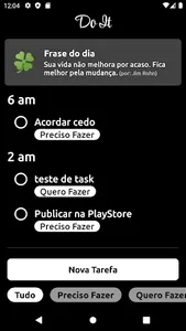 DoIt: To-do list, tarefas & le screenshot 1