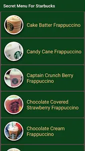 Secret Menu for Starbucks screenshot 3