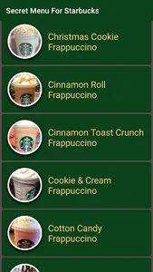 Secret Menu for Starbucks screenshot 4