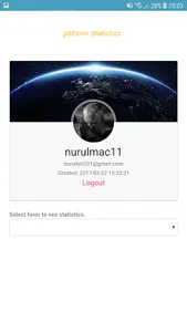 JotForm Statistics screenshot 1