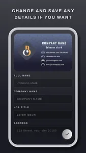 Auto Business Card Scanner screenshot 1