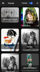 Anime art gallery screenshot 1