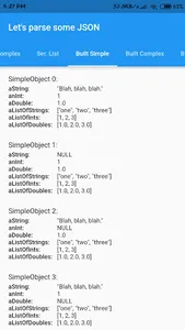 JSON Display screenshot 1