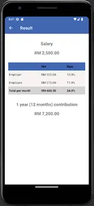 KWSP Calculator screenshot 2
