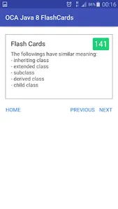OCA FlashCards - Java 8 1Z0-80 screenshot 1