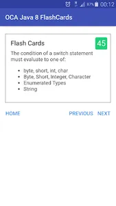 OCA FlashCards - Java 8 1Z0-80 screenshot 2