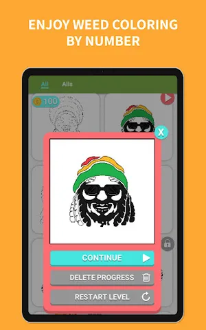 weed coloring book by number screenshot 5