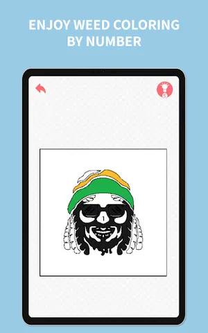 weed coloring book by number screenshot 7