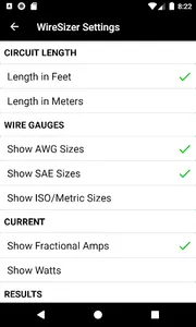 WireSizer - DC Voltage Drop screenshot 1