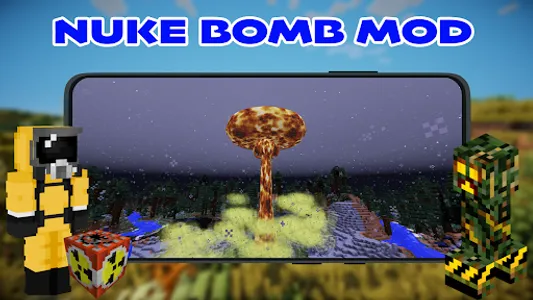 Nuke Bomb Mod For Minecraft PE screenshot 3