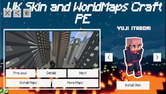 JJK Skin Yuji and Maps for MCP screenshot 1