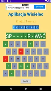 Aplikacja Wisielec screenshot 1
