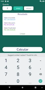 Calculadora: Juros Compostos screenshot 1
