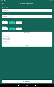 Calculadora: Juros Compostos screenshot 10
