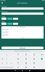 Calculadora: Juros Compostos screenshot 9