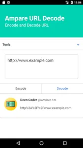Ampare URL Decode and Encode screenshot 0