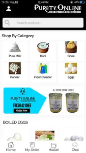 Purety: Online Pure Milk Produ screenshot 1