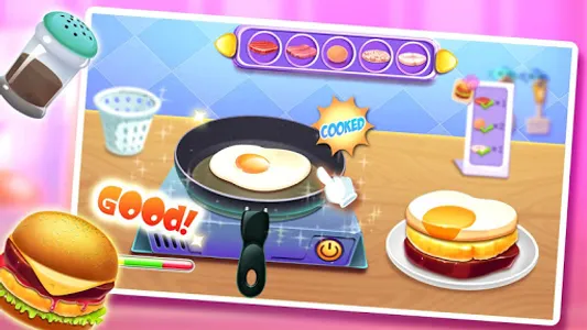 Yummy  Hamburger Cooking Game screenshot 1