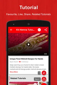 K4 Henna - Mehndi Designs & Vi screenshot 0