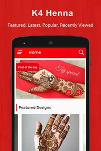 K4 Henna - Mehndi Designs & Vi screenshot 4