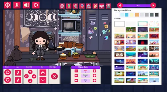Toca Boca Wednesday Wallpapers screenshot 0