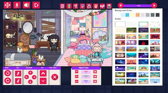 Toca Boca Wednesday Wallpapers screenshot 2