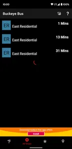 Buckeye Bus Tracker screenshot 1