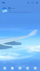 Blue sky airplane view screenshot 2
